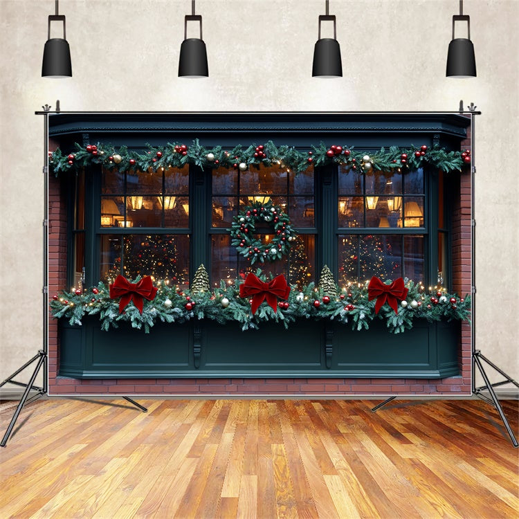 Toile de fond Noël Vitrine de Fête Professionnelle CSH6-251