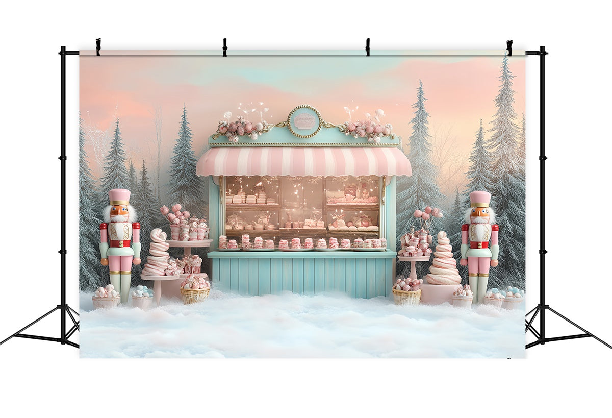 Toile de fond de Noël Bonbons Pastel Merveilleux CSH6-255