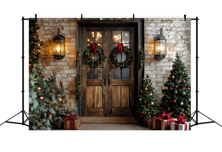 Toile de fond Noël Véranda Chaleureuse de Noël CSH6-261