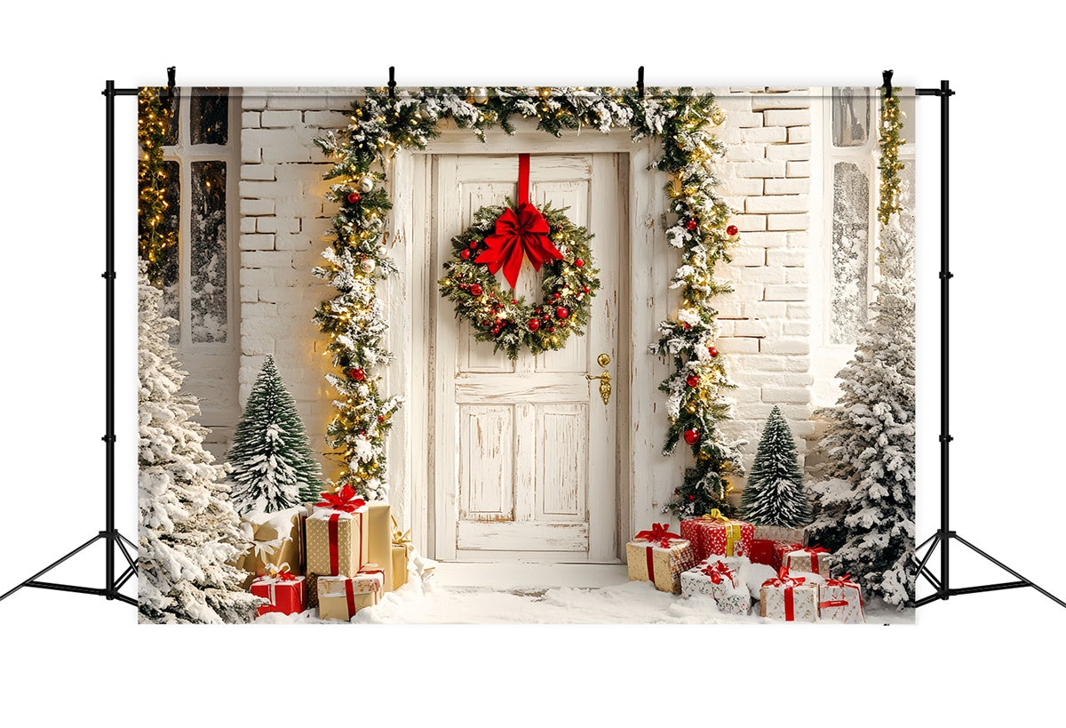 Toile de fond photo Noël Guirlande Lumineuse Accueillante CSH6-263