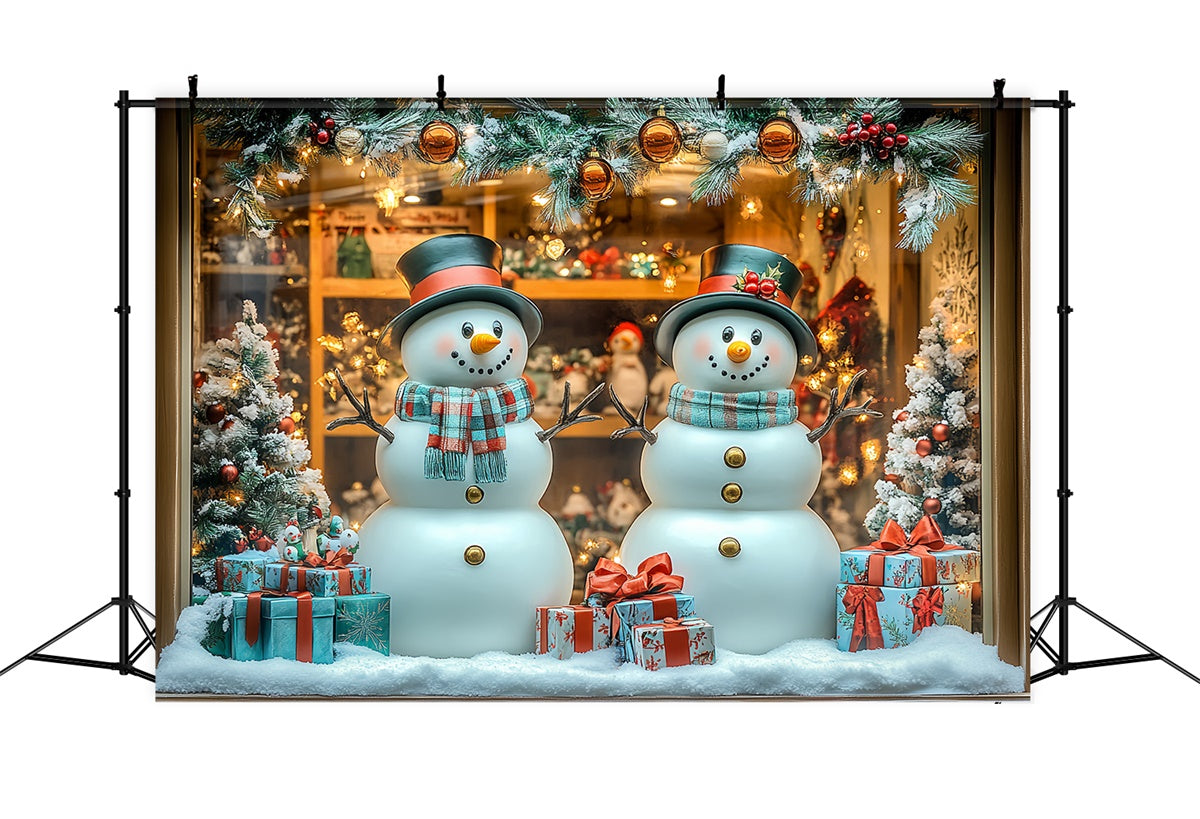 Toile de fond Noël Bonhomme de Neige Amusant CSH6-268