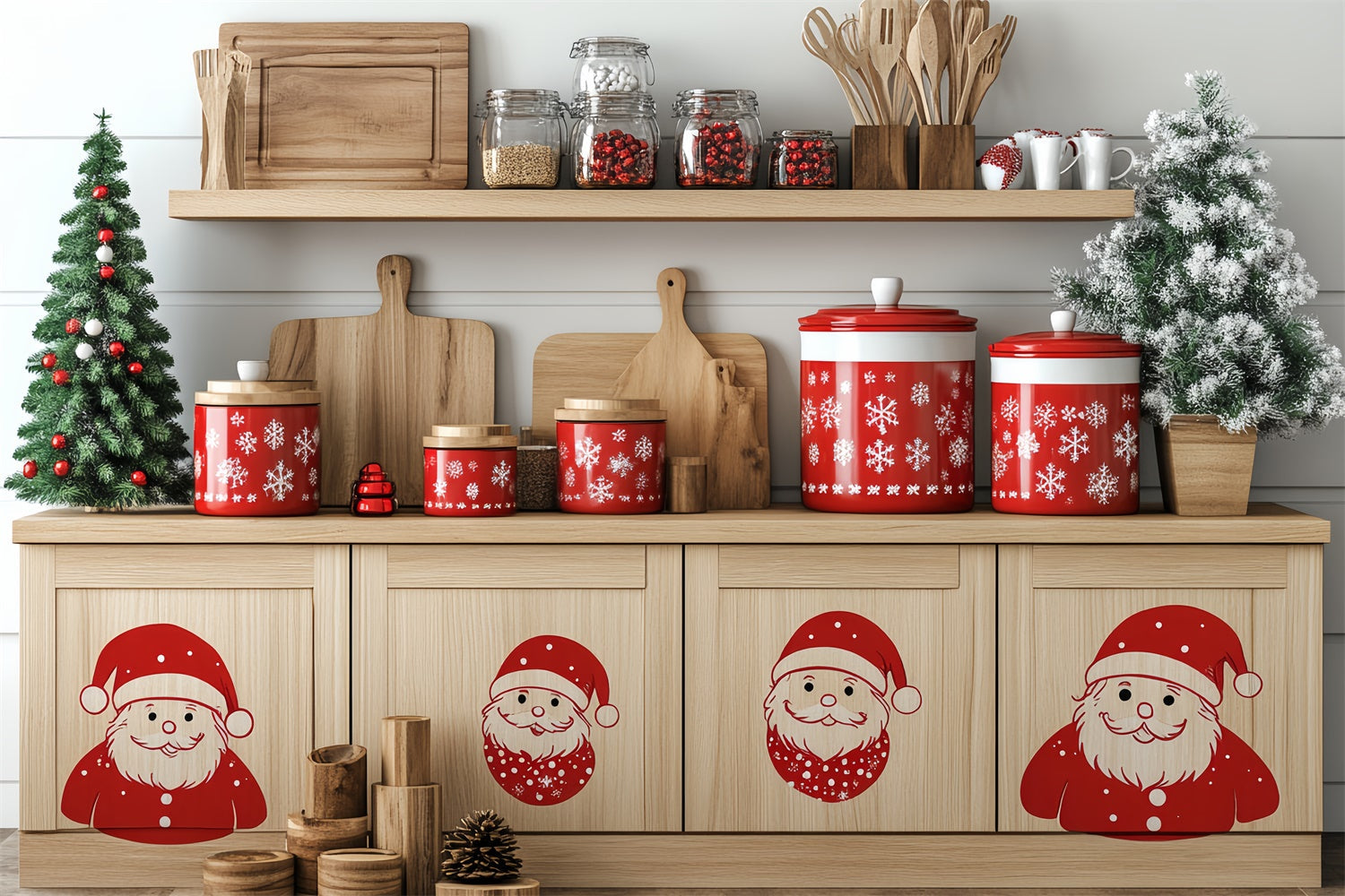 Toile de fond photo Noël Coin de Pâtisserie Joyeuse CSH6-282