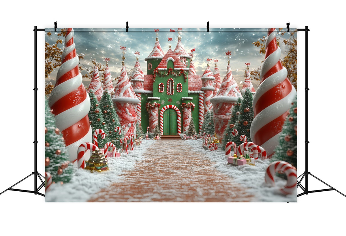 Toile de fond photo Noël Royaume de Sucre d’Orge CSH6-287
