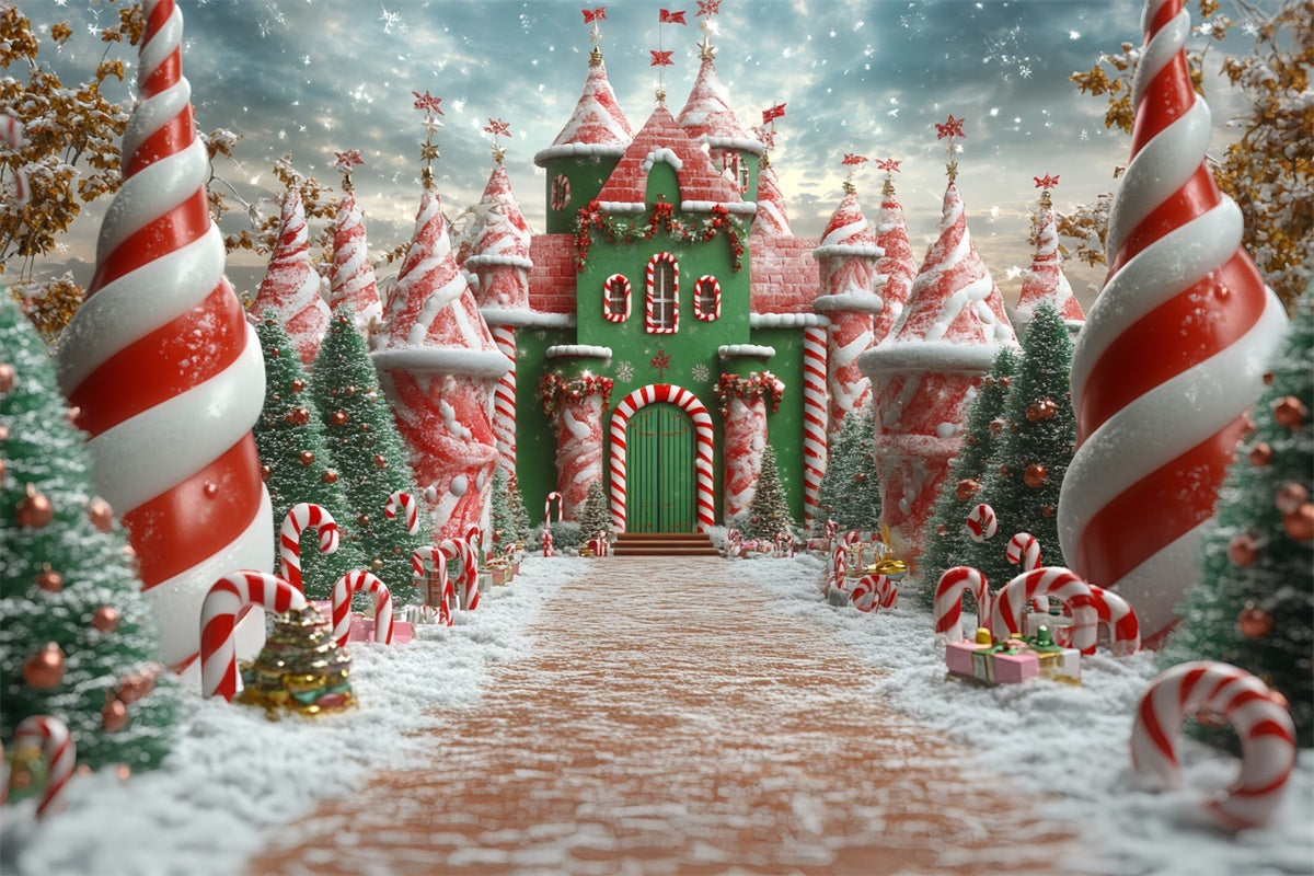 Toile de fond photo Noël Royaume de Sucre d’Orge CSH6-287