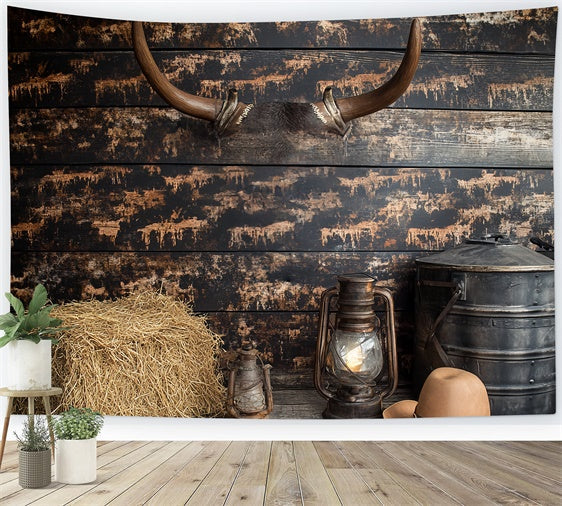 Toile de fond Cake Smash Grange Cowboy de l’Ouest CSH6-292