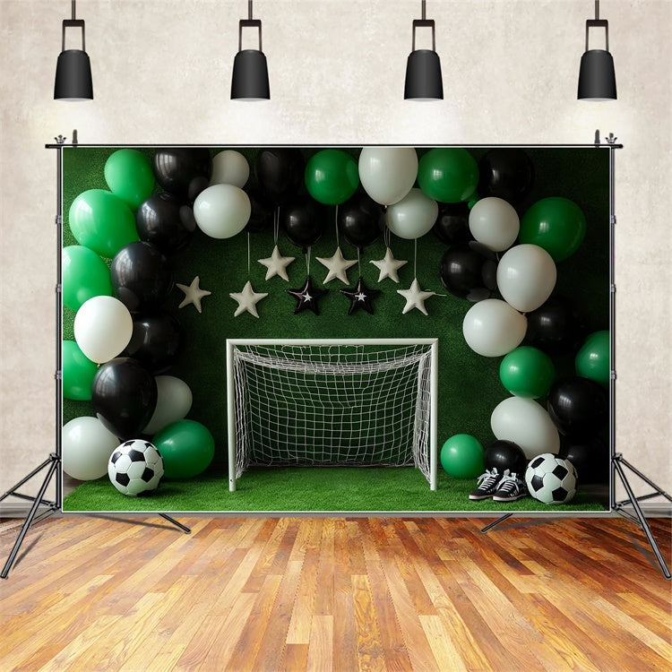 Toile de fond Cake Smash Garçon Fête Football Star CSH6-301