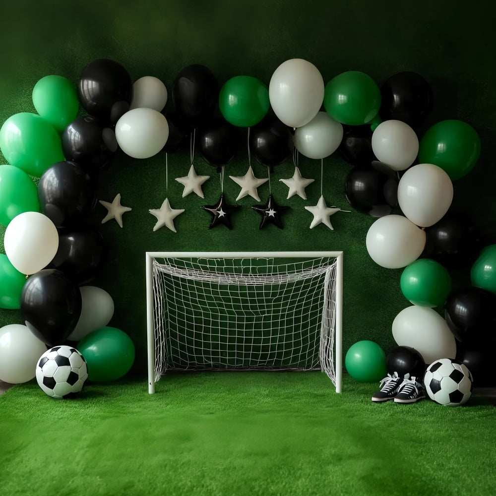 Toile de fond Cake Smash Garçon Fête Football Star CSH6-301