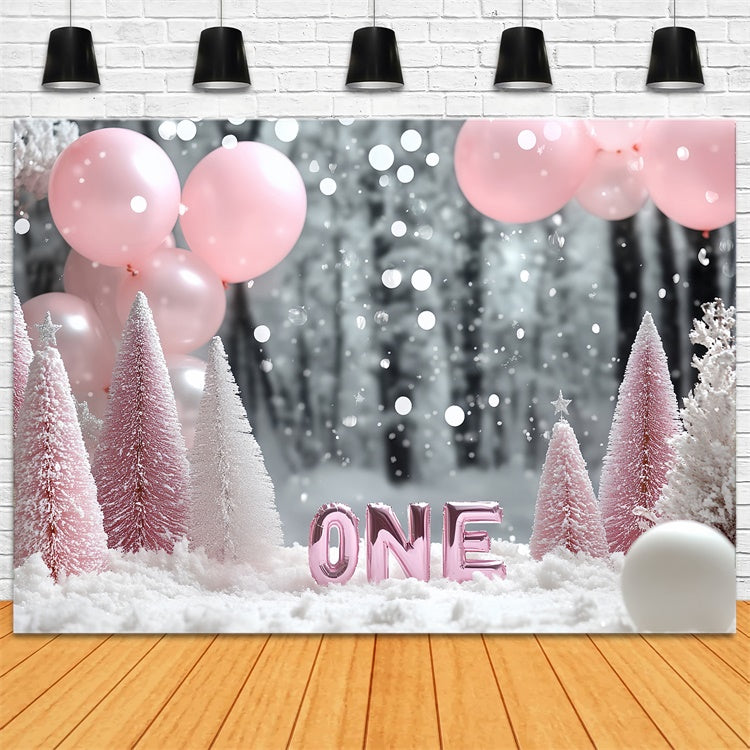 Toile de fond Décor Anniversaire 1 an Rêve Glacé CSH6-311