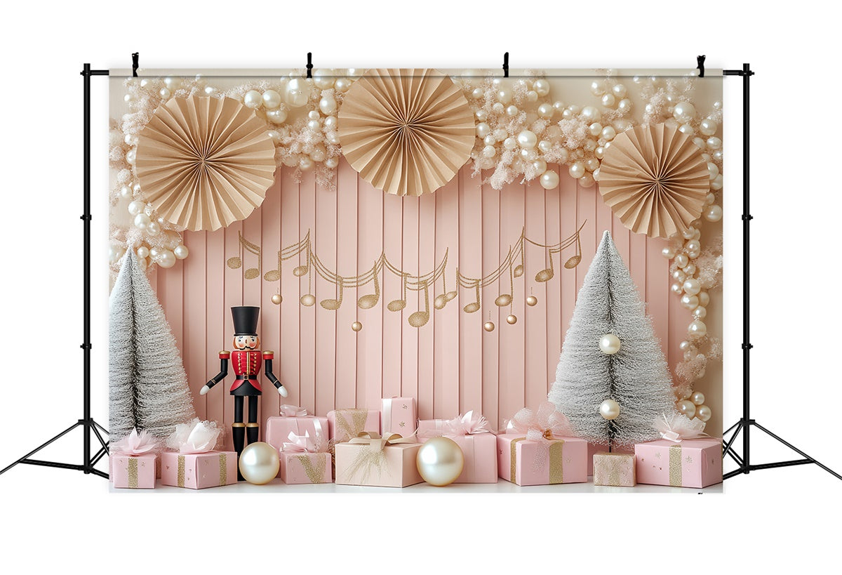 Toile de fond Photo Anniversaire Bébé Fille Cadeau Rose en Mélodie CSH6-320