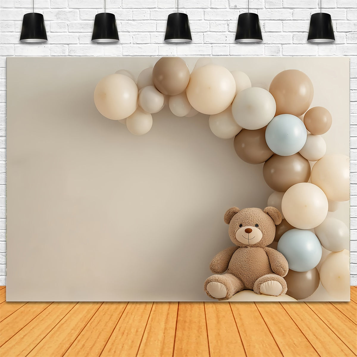 Toile de fond Cake Smash Ours Classique et Ballons CSH6-327