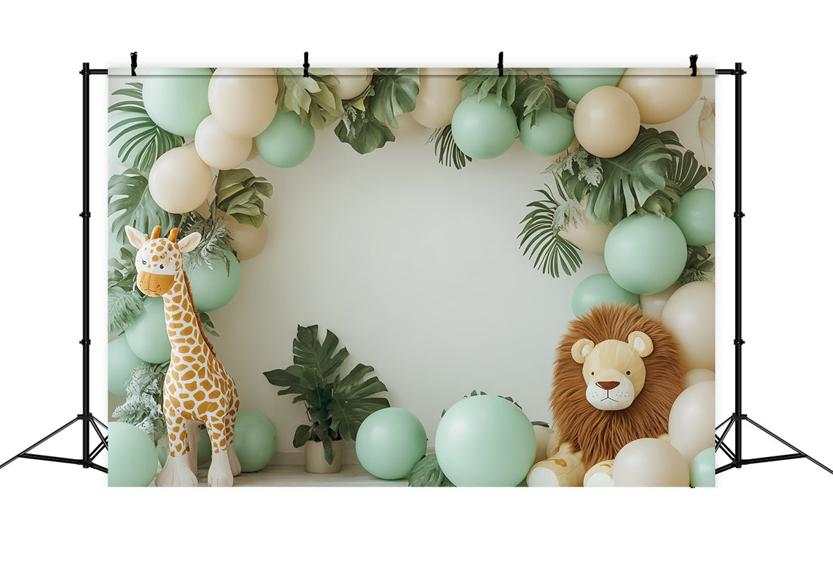 Toile de fond Photo Gâteau Smash Safari Ballons Sauvage CSH6-328