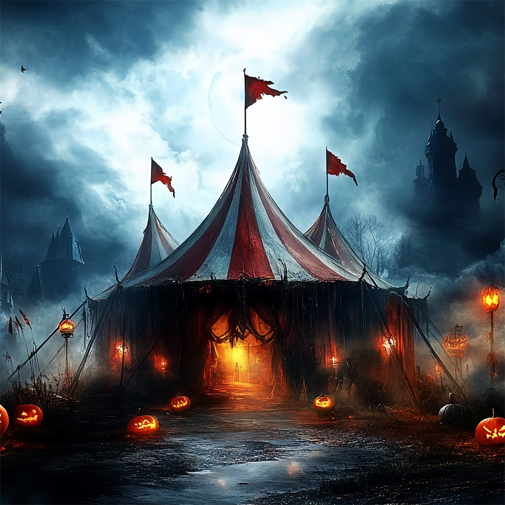Toile de fond Idées Halloween Cirque Cauchemar Clair de Lune CSH6-71