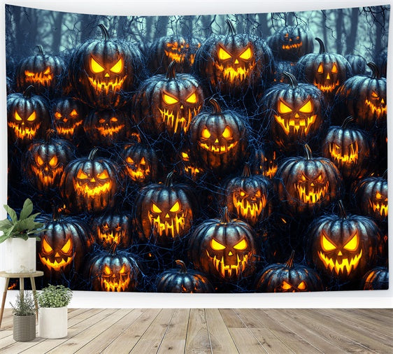 Toile de fond Photographie Halloween Horde de Citrouilles Hantées CSH6-75