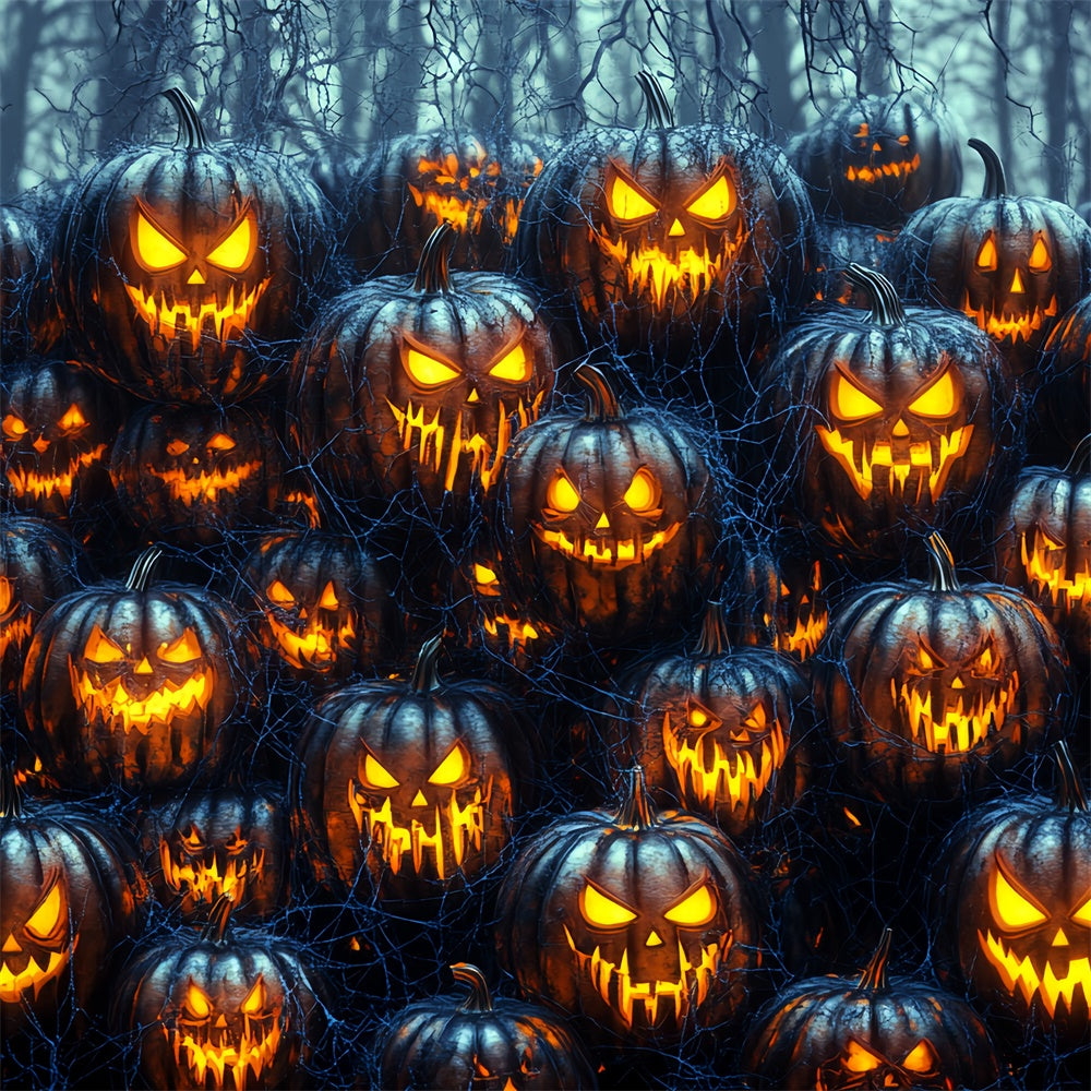Toile de fond Photographie Halloween Horde de Citrouilles Hantées CSH6-75