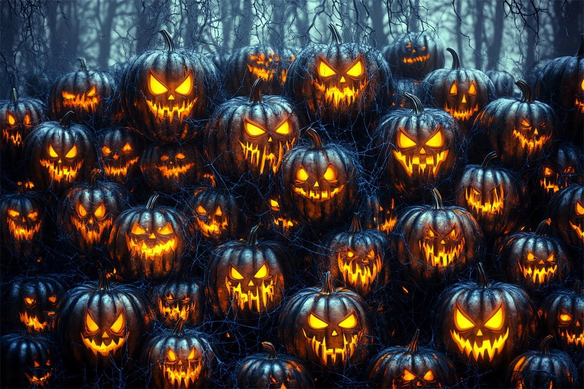 Toile de fond Photographie Halloween Horde de Citrouilles Hantées CSH6-75