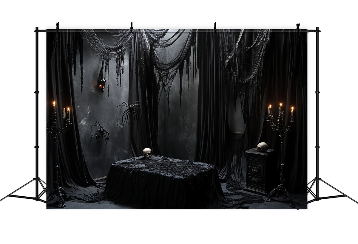 Toile de fond Halloween Effrayant Rituel Sombre de Deuil CSH6-76