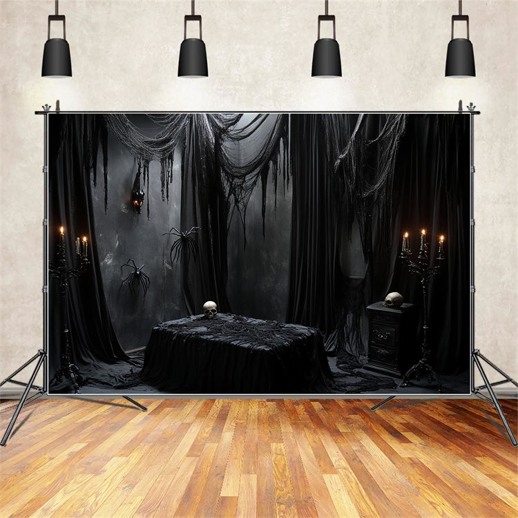 Toile de fond Halloween Effrayant Rituel Sombre de Deuil CSH6-76