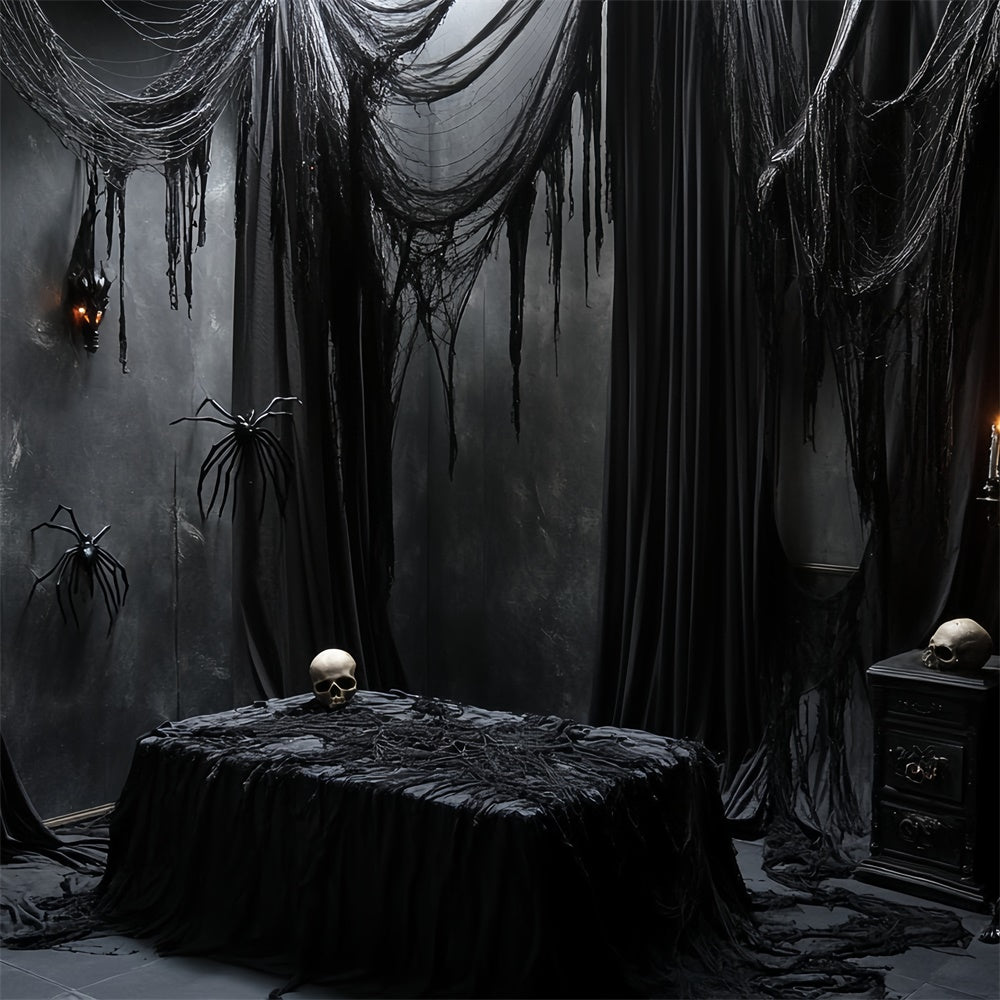 Toile de fond Halloween Effrayant Rituel Sombre de Deuil CSH6-76