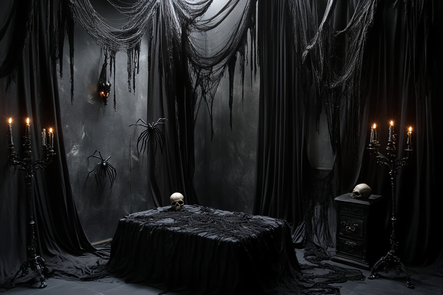 Toile de fond Halloween Effrayant Rituel Sombre de Deuil CSH6-76