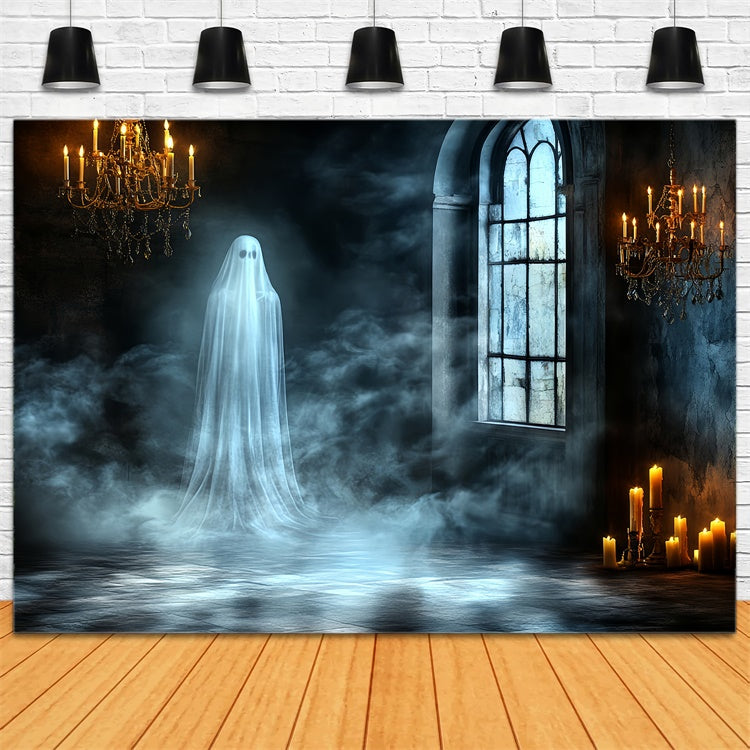 Toile de fond Photographie Halloween Fenêtre Gothique Fantomatique CSH6-78