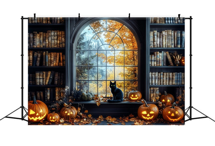 Toile de fond Idées Halloween Bibliothèque Enchantée CSH6-79