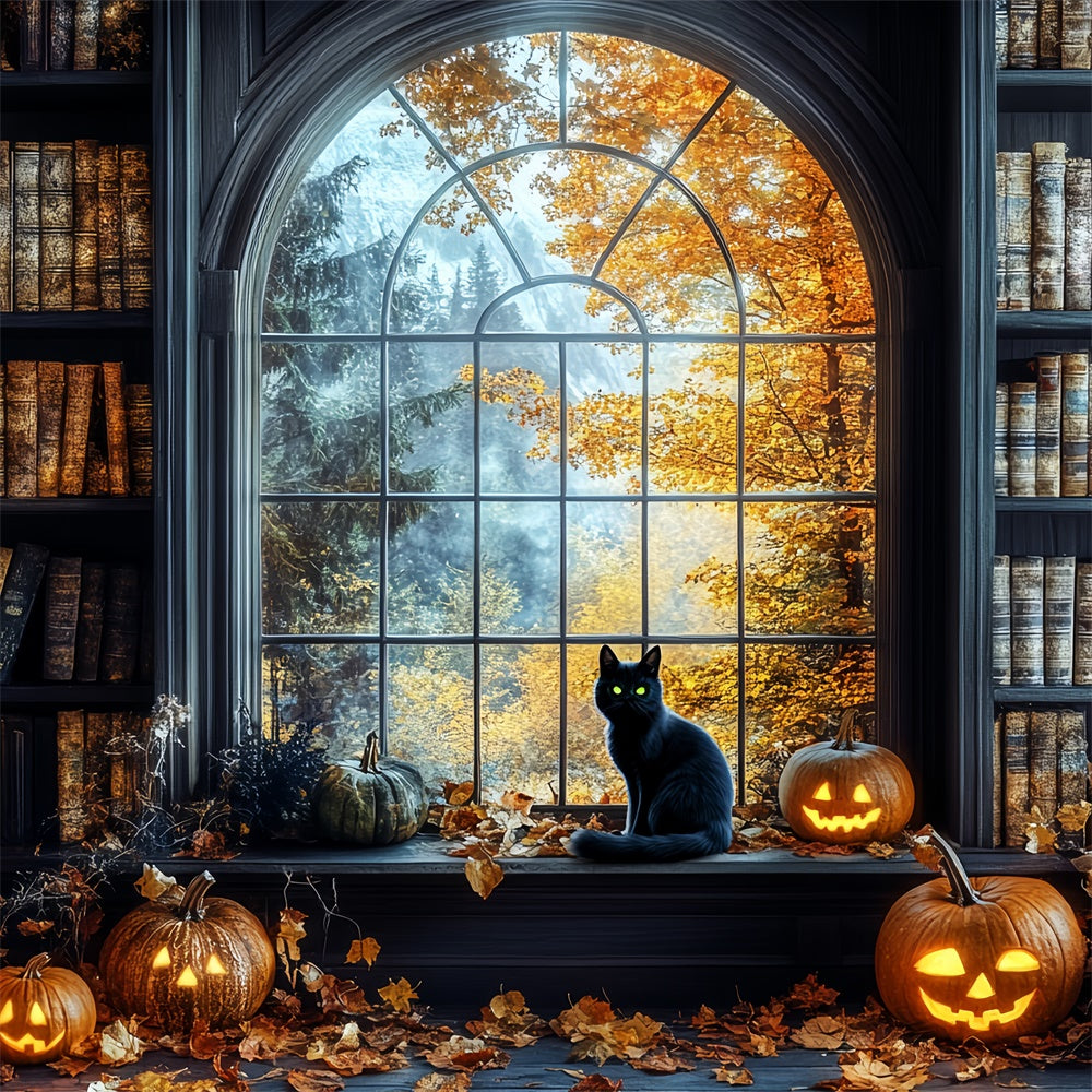Toile de fond Idées Halloween Bibliothèque Enchantée CSH6-79