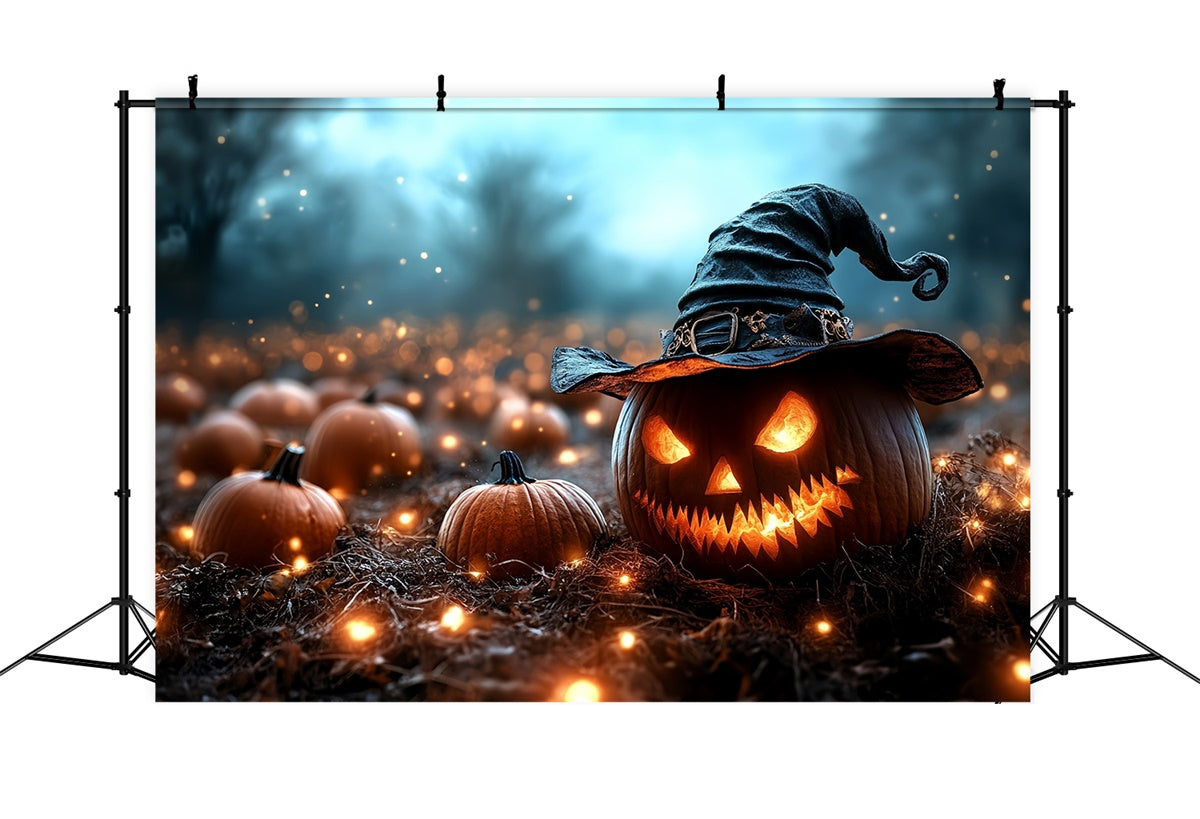 Toile de fond Photographie Halloween Sorcier Citrouille Méchante CSH6-83