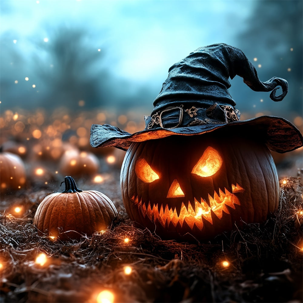 Toile de fond Photographie Halloween Sorcier Citrouille Méchante CSH6-83