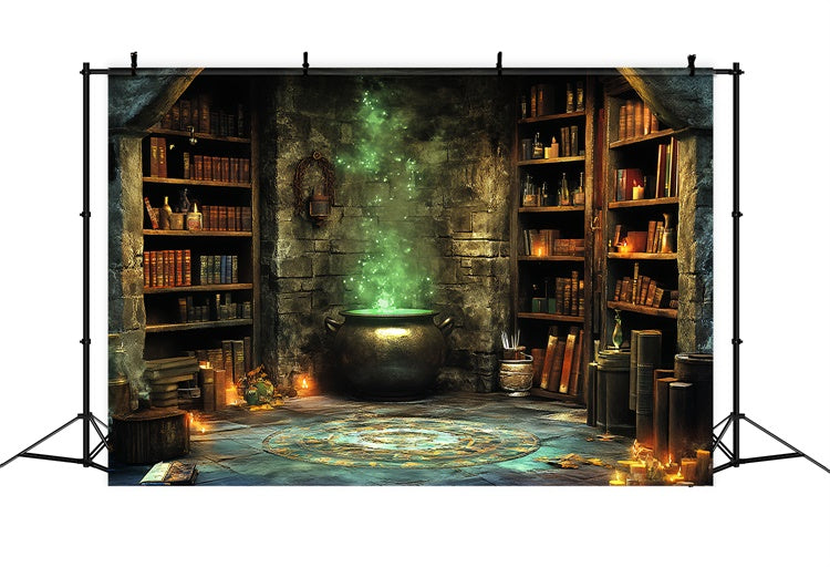 Toile de fond Image Halloween Chambre de Sorcier en Ébullition CSH6-90