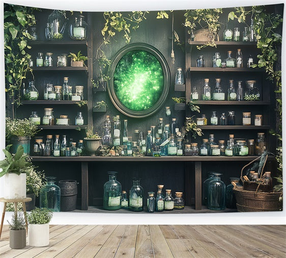 Toile de fond Halloween Atelier de Potion Enchanté CSH6-91