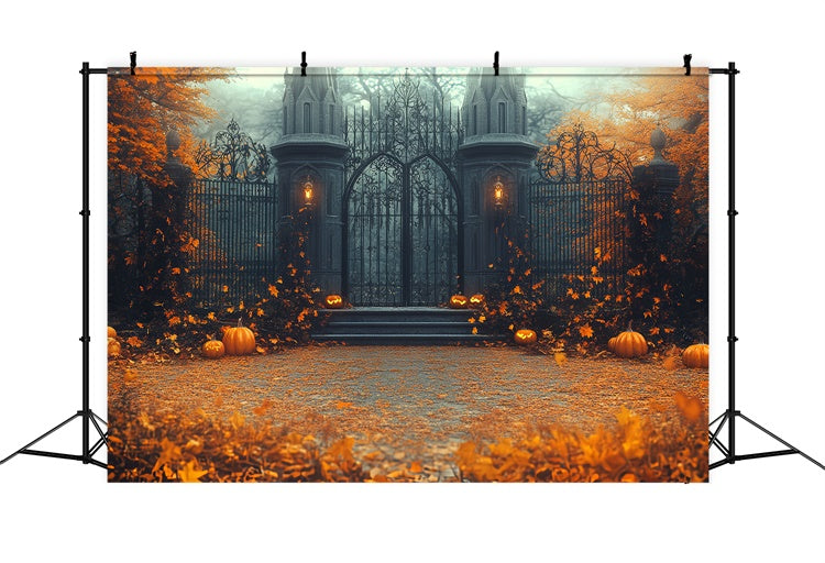 Toile de fond Idées Halloween Porte de Citrouille Enchantée CSH6-99