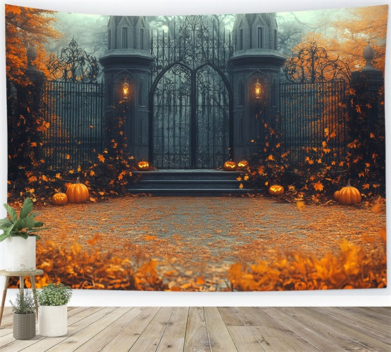 Toile de fond Idées Halloween Porte de Citrouille Enchantée CSH6-99