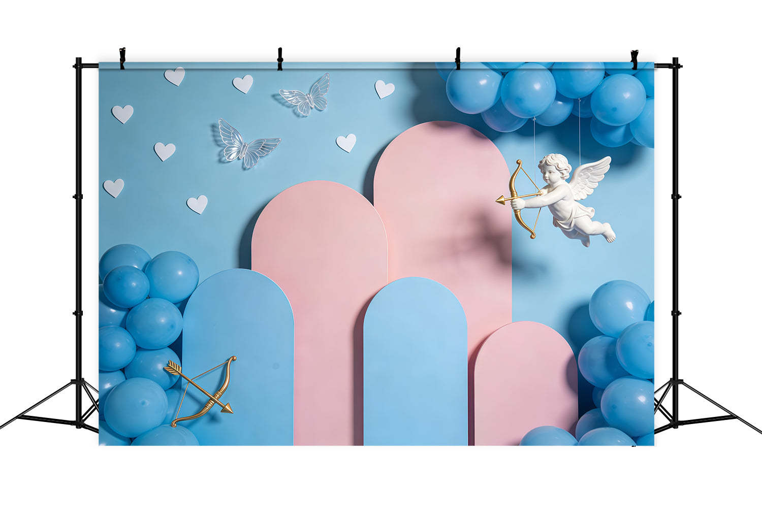 Fond Photo Saint-Valentin Structure Arche Ballons CSH61-112