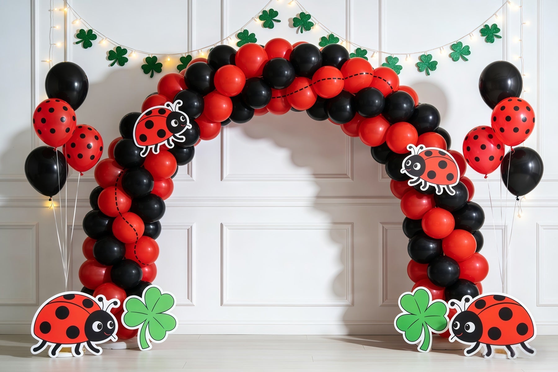 Toile de fond Fleur Arche Ballons Trèfle Porte-Bonheur CSH61-130