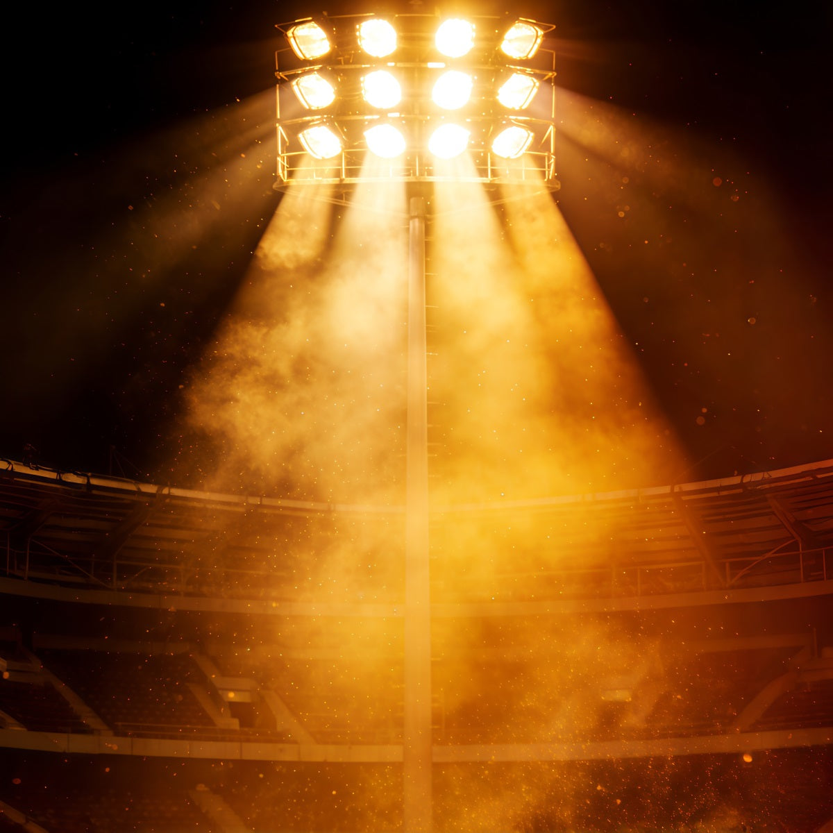 Fond Studio Photo Baseball Explosion Lumière Stade Dorée CSH61-181