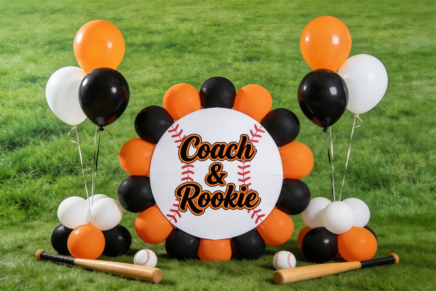 Toile de fond Photo Baseball Terrain Ballons Recrue Entraîneur CSH61-190
