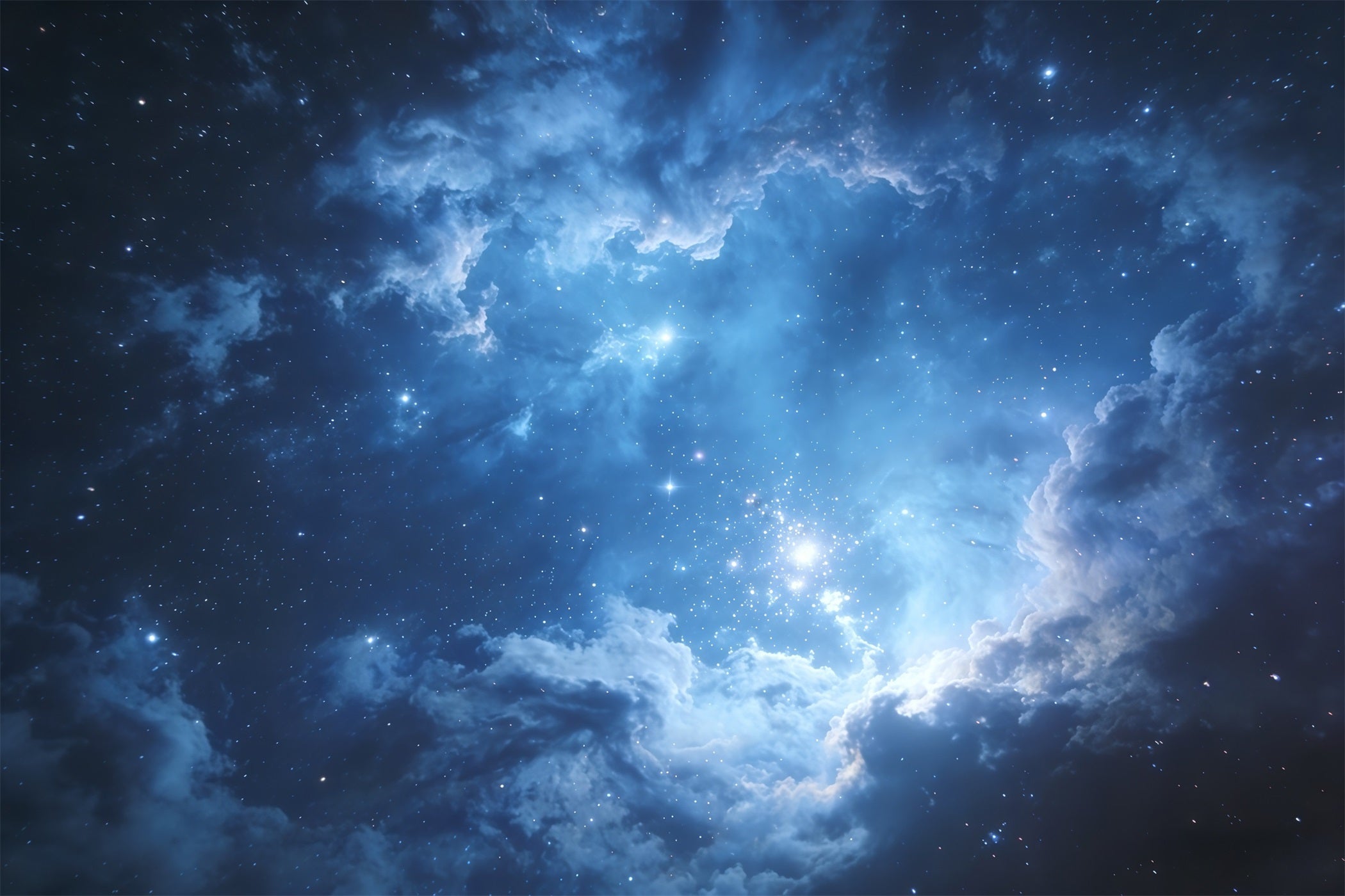 Fond Photo Ciel Espace Cosmique Étoiles Bleues CSH62-125