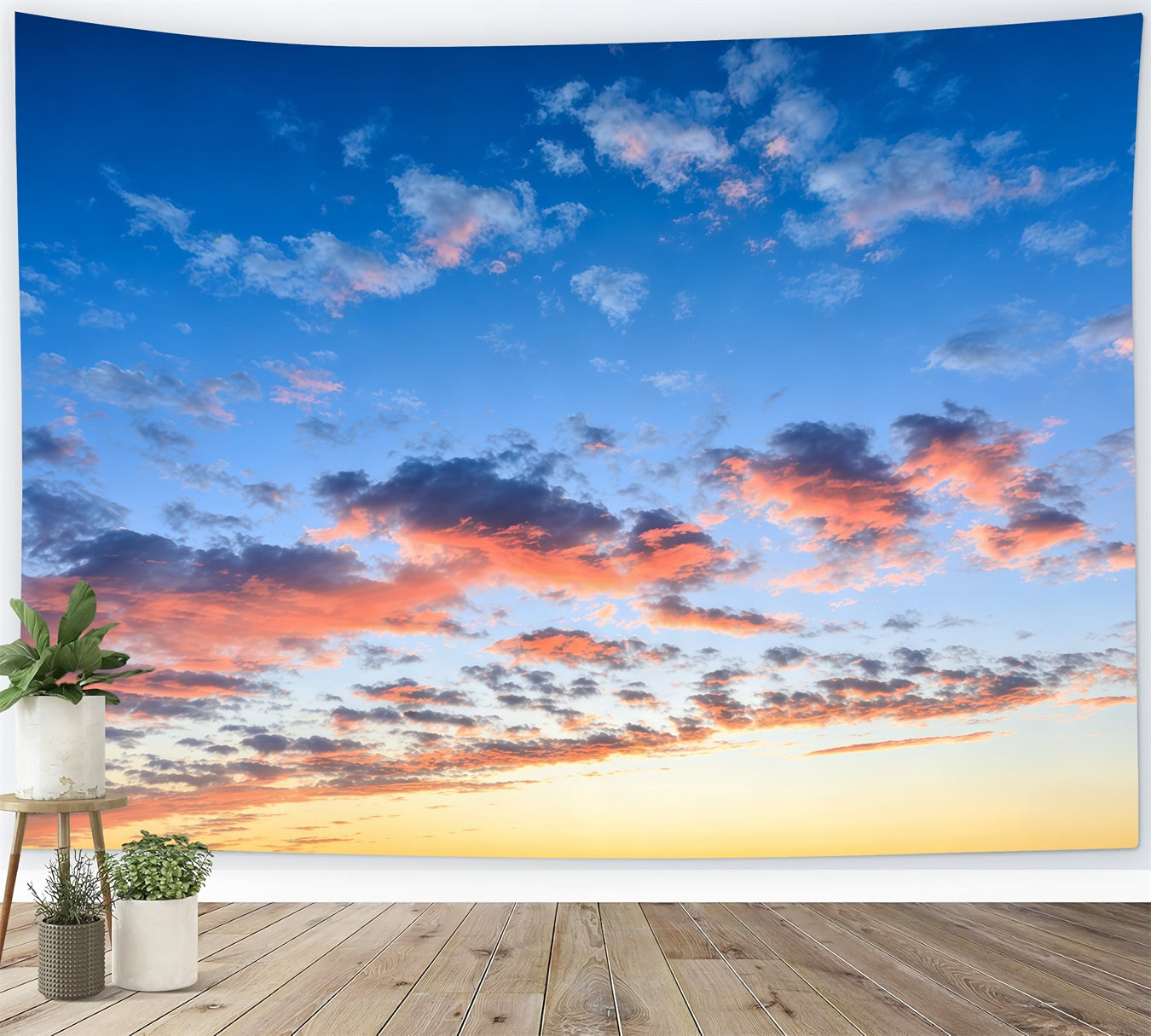 Toile de fond Photo Ciel Lueur Orange Coucher Soleil CSH62-134