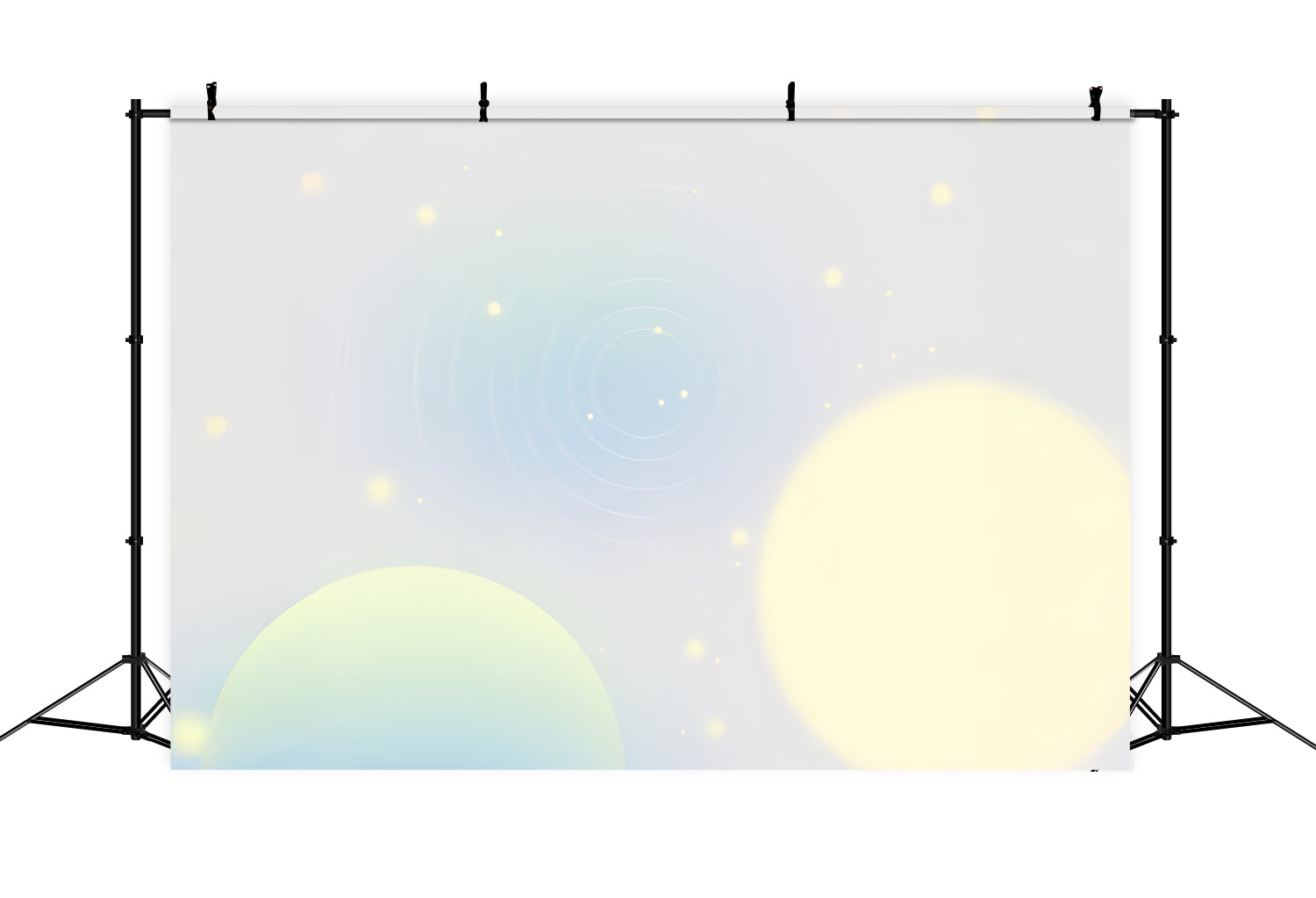 Fond Studio Photo Dégradé Orbes Cosmiques Jaunes Scintillants CSH62-35