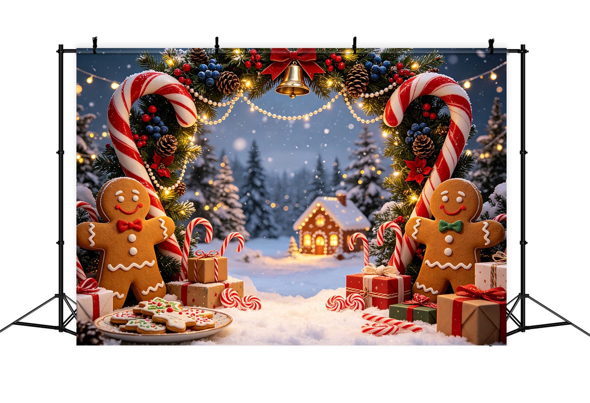 Décor De Noël En Pain D'Épice Arche De Noël Du Village Décor De Studio De Noël CSH69-44