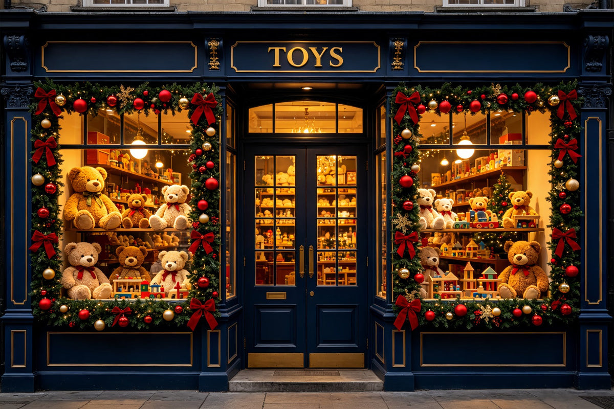 Décor Intérieur De L'Atelier Du Père Noël Présentoir Pour Ours En Peluche Dans Un Magasin CSH69-88