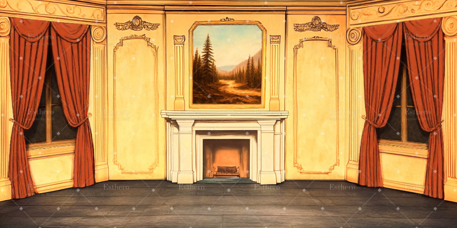 Fond de Scene Salon Classique CSH59-T36