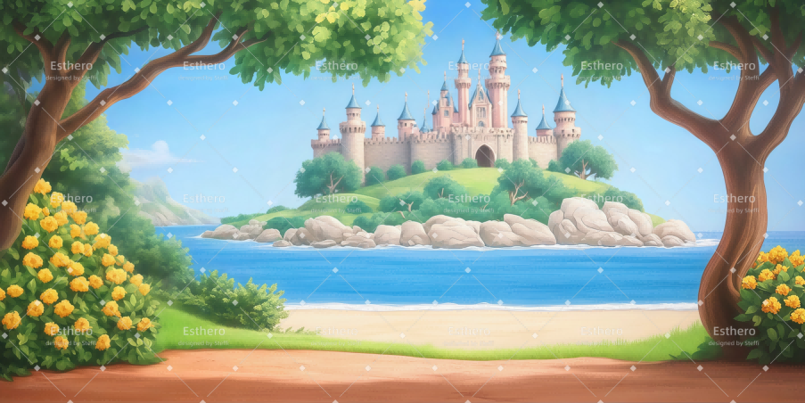 Fond de Scene Château côtier CSH59-T67