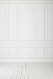 Toile de fond blanc intérieur classique avec fond de plancher en bois pour les photos GC-78