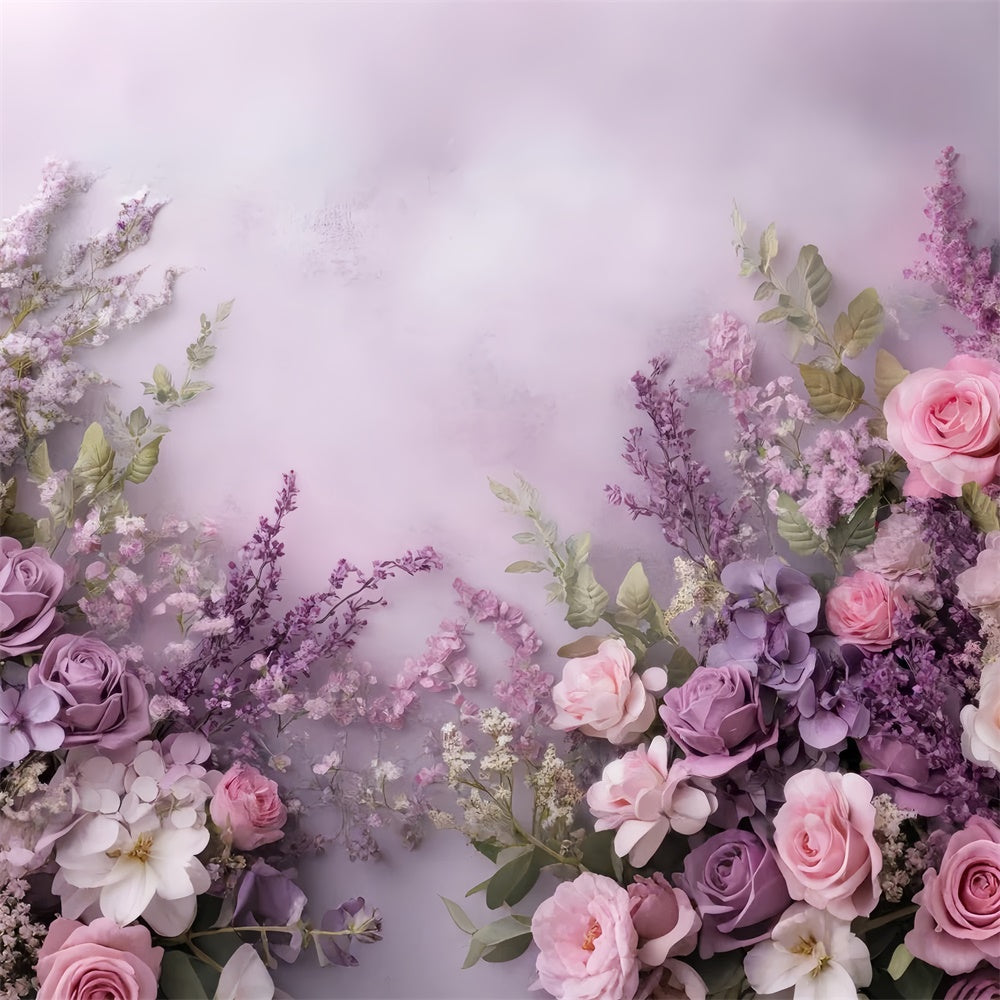 Toile de fond Fête des Mères Rose Lavande Romantique GQ2-168