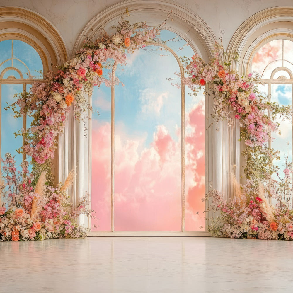 Toile de fond Fête des Mères Arche Florale Ciel de Rêve GQ2-188