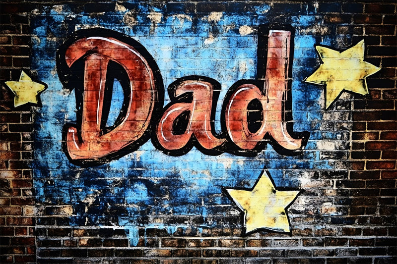 Toile de fond Fête des Pères Bois Denim Papa GQ2-209