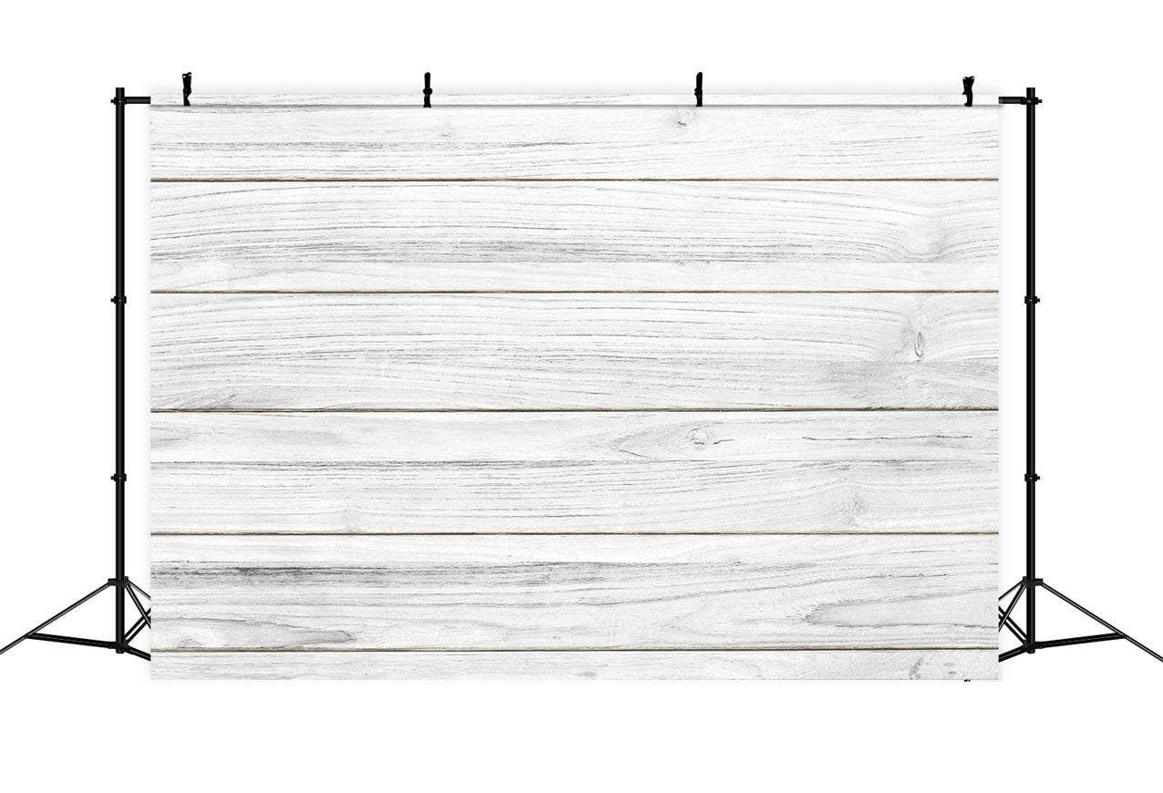 Toile de fond Bois Blanc Minimaliste Blanc GQ4-107