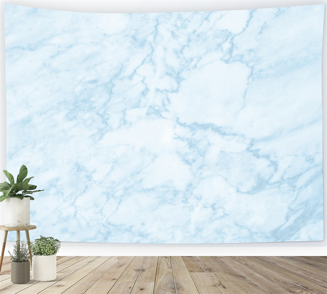 Toile de fond Marbre Bleu Pierre Bleue Délicate Veines GQ4-148