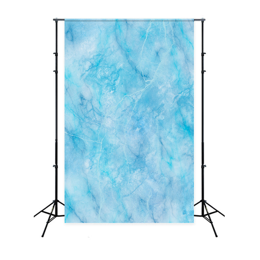 Toile de fond Marbre Bleu Océan Gelé Marbre Bleu GQ4-158
